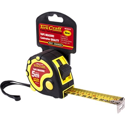 Tork Craft Measuring Tape Multi Lock 5M x 25mm Long Life Contractor Tork Craft Measuring Tape Multi Lock 5M x 25mm Long Life Contractor