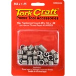Tork Craft Thread Repair Kit M8 x 1.25 x 1.5mm Repl. Inserts for Nr5008 Tork Craft Thread Repair Kit M8 x 1.25 x 1.5mm Repl. Inserts for Nr5008