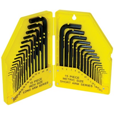 Tork Craft 30 Piece Allen Key Set Metric & Imperial Sizes In Plastic Case Tork Craft 30 Piece Allen Key Set Metric & Imperial Sizes In Plastic Case