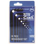 Tork Craft Hex Key Set 9 Piece 1.5-10mm Cr-V In Plastic Case Tork Craft Hex Key Set 9 Piece 1.5-10mm Cr-V In Plastic Case