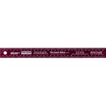 Tork Craft 300mm Cork Backed Stainless Steel Ruler Red Tork Craft 300mm Cork Backed Stainless Steel Ruler Red