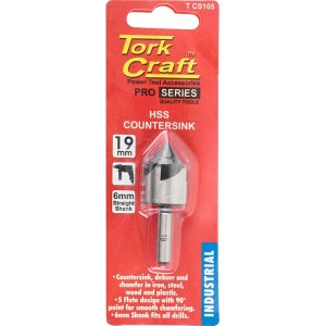 Tork Craft Countersink HSS 19mm 90 Degree Tork Craft Countersink HSS 19mm 90 Degree