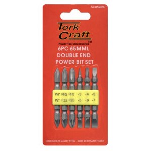 Tork Craft S/D Dbl.End Set Ph/Pz/Sl 6 Piece Tork Craft S/D Dbl.End Set Ph/Pz/Sl 6 Piece