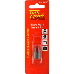 Tork Craft S/D Insert Bit 3mmx25mm 2/Card Tork Craft S/D Insert Bit 3mmx25mm 2/Card
