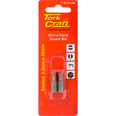 Tork Craft S/D Insert Bit 4mmx25mm 2/Card Tork Craft S/D Insert Bit 4mmx25mm 2/Card