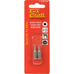 Tork Craft Square Recess Insert Bit No.0x25mm 2/Card Tork Craft Square Recess Insert Bit No.0x25mm 2/Card