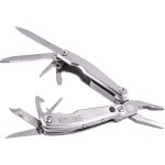 Tork Craft Multitool Silver Mini with Led Light with Nylon Pouch In Blister Tork Craft Multitool Silver Mini with Led Light with Nylon Pouch In Blister