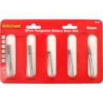 Tork Craft Rotary Burr Set 5 Piece Asstd 6mm Dia Tungsten Tork Craft Rotary Burr Set 5 Piece Asstd 6mm Dia Tungsten