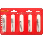Tork Craft Rotary Burr Set 5 Piece Asstd 8mm Dia Tungsten Tork Craft Rotary Burr Set 5 Piece Asstd 8mm Dia Tungsten