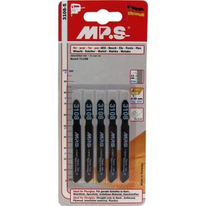 MPS Jigsaw Blade 75mm 12Tpi T-Shank T119BMPS3108-5 MPS Jigsaw Blade 75mm 12Tpi T-Shank T119BMPS3108-5