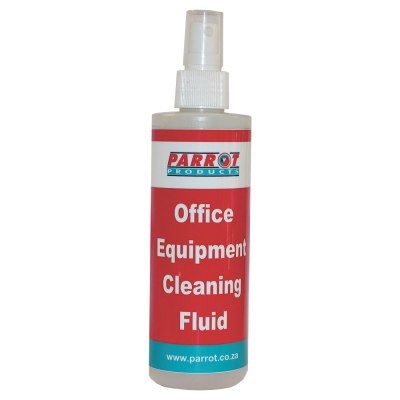 Parrot Office Equipment Cleaning Fluid 250ml Carded Parrot Office Equipment Cleaning Fluid 250ml Carded