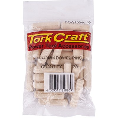 Tork Craft Dowels 10 X 40mm 30 Per Bag Tork Craft Dowels 10 X 40mm 30 Per Bag