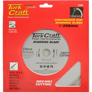 Tork Craft Diamond Blade 230mm Continuous Rim Tork Craft Diamond Blade 230mm Continuous Rim