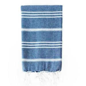 Turkish Hand Towel-100% Cotton – Elim Navy (60x90cm) Turkish Hand Towel-100% Cotton – Elim Navy (60x90cm)