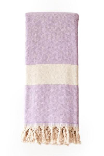 Turkish Blanket 100% Cotton – Dimanta-Lavender (220x240cm) Turkish Blanket 100% Cotton – Dimanta-Lavender (220x240cm)