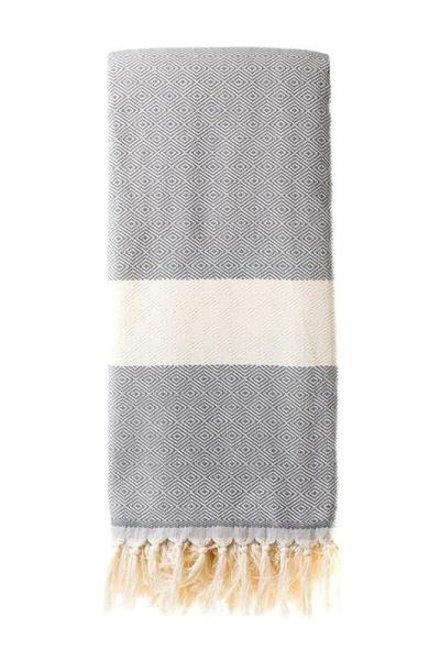 Turkish Blanket 100% Cotton – Dimanta Dark Grey (220x240cm) Turkish Blanket 100% Cotton – Dimanta Dark Grey (220x240cm)