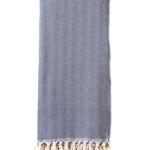 Turkish Blanket 100% Cotton – Herringbone Navy (220x240cm) Turkish Blanket 100% Cotton – Herringbone Navy (220x240cm)