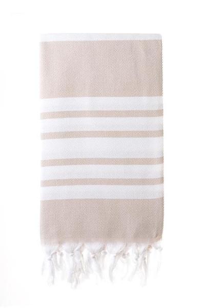 Turkish Towel 100% Cotton – Herringbone Sand (100x180cm) Turkish Towel 100% Cotton – Herringbone Sand (100x180cm)