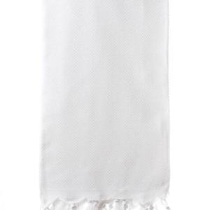 Turkish Towel 100% Cotton – Herringbone White (100x180cm) Turkish Towel 100% Cotton – Herringbone White (100x180cm)
