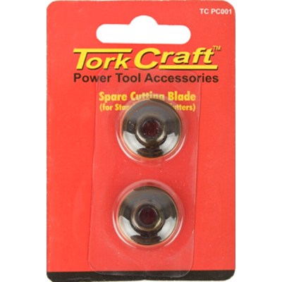 Tork Craft Spare Blades For Pipe Cutters 2Pc Tork Craft Spare Blades For Pipe Cutters 2Pc