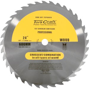 Tork Craft TCT Saw Blade Ripping 600X36T 40/30/25.4/20/16 Tork Craft TCT Saw Blade Ripping 600X36T 40/30/25.4/20/16