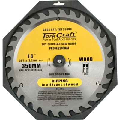 Tork Craft Blade Contractor 350 X 30T 30/1 Circular Saw TCT Tork Craft Blade Contractor 350 X 30T 30/1 Circular Saw TCT