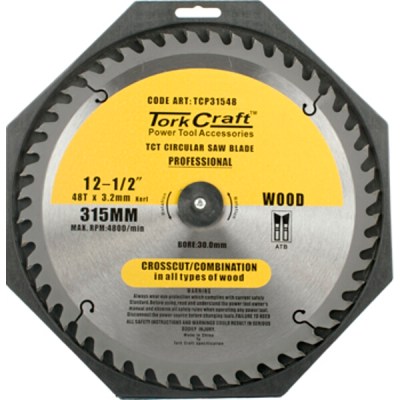 Tork Craft Blade Contractor 315mm X 48T 30mm Bore Circular Saw TCT Tork Craft Blade Contractor 315mm X 48T 30mm Bore Circular Saw TCT