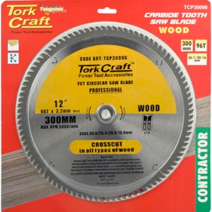Tork Craft Blade Contractor 300 X 96T 30/1/20/16 Circular Saw TCT Tork Craft Blade Contractor 300 X 96T 30/1/20/16 Circular Saw TCT