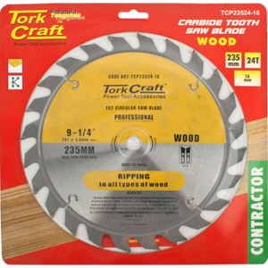 Tork Craft Blade Contractor 235 X 24T 16mm Circular Saw TCT Tork Craft Blade Contractor 235 X 24T 16mm Circular Saw TCT