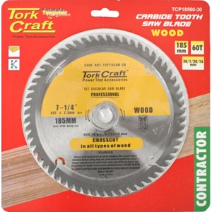 Tork Craft Blade Contractor 185X60T 30/20/16/1 Circular Saw TCT Tork Craft Blade Contractor 185X60T 30/20/16/1 Circular Saw TCT
