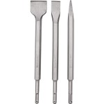 Tork Craft Sds Plus Chisel Set 3Pce Pointed 14mm Flat 20mm Flat 40mm Tork Craft Sds Plus Chisel Set 3Pce Pointed 14mm Flat 20mm Flat 40mm
