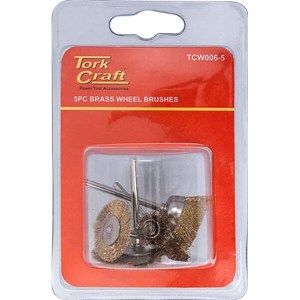 Tork Craft Wire Brushes Mini 5Pc Brass 3.2mm Shaft Assorted Shapes Tork Craft Wire Brushes Mini 5Pc Brass 3.2mm Shaft Assorted Shapes