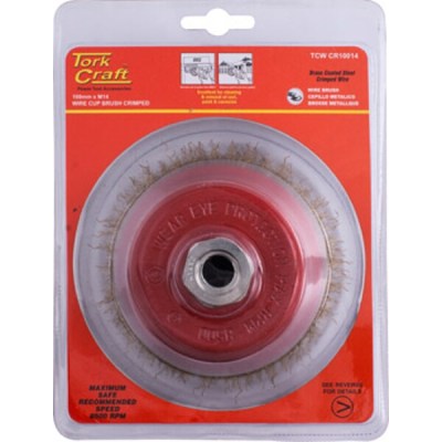Tork Craft Wire Cup Brush Crimped 100mmxm14 Blister Tork Craft Wire Cup Brush Crimped 100mmxm14 Blister