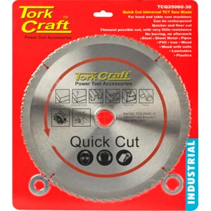 Tork Craft Universal Quick Cut TCT Blade 250X60T 30-20-16 Tork Craft Universal Quick Cut TCT Blade 250X60T 30-20-16