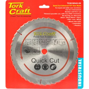 Tork Craft Universal Quick Cut TCT Blade 185X42T 20-16 Tork Craft Universal Quick Cut TCT Blade 185X42T 20-16