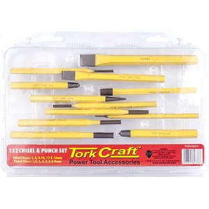 Tork Craft Tork Craft Chisel And Punch Set 12Pc Tork Craft Tork Craft Chisel And Punch Set 12Pc