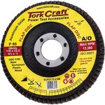 Tork Craft Flap Disc 115mm 15 Deg.Angle 80Grit Tork Craft Flap Disc 115mm 15 Deg.Angle 80Grit