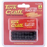 Tork Craft Letter Punch Set 5mm (A-Z) Black Finish Tork Craft Letter Punch Set 5mm (A-Z) Black Finish