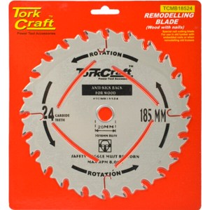 Tork Craft Blade Master Type 185X24T 20-16mm Anti Kick Back Tork Craft Blade Master Type 185X24T 20-16mm Anti Kick Back