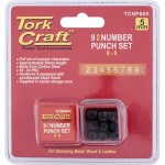 Tork Craft Number Punch Set 5mm (0-9mm) Black Finish Tork Craft Number Punch Set 5mm (0-9mm) Black Finish