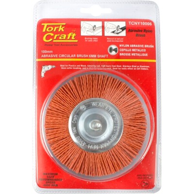Tork Craft Nylon Wheel Brush 100 X 6mm TCW Tork Craft Nylon Wheel Brush 100 X 6mm TCW