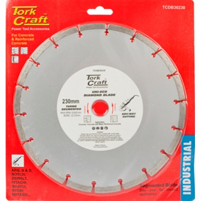 Tork Craft Diamond Blade Segm.230mm Reinf.Concrete Tork Craft Diamond Blade Segm.230mm Reinf.Concrete