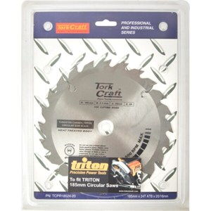 Tork Craft Blade TCT 185 X 24T 20/16 Atb Positive Professional Industrial Tork Craft Blade TCT 185 X 24T 20/16 Atb Positive Professional Industrial