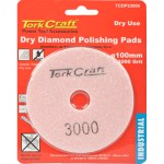 Tork Craft 100mm Diamond Polishing Pad 3000 Grit Dry Use Tork Craft 100mm Diamond Polishing Pad 3000 Grit Dry Use