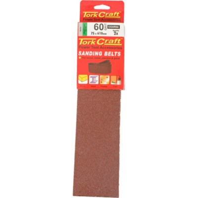 Tork Craft Sanding Belt 75 x 610mm 60Grit 2/Pack Tork Craft Sanding Belt 75 x 610mm 60Grit 2/Pack