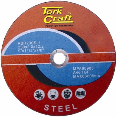 Tork Craft Cutting Disc For Steel 230 x 2.0 x 22.22mm Tork Craft Cutting Disc For Steel 230 x 2.0 x 22.22mm