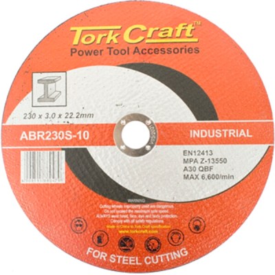 Tork Craft Cutting Disc Industrial Metal 230 x 3.0 x 22.2 mm Tork Craft Cutting Disc Industrial Metal 230 x 3.0 x 22.2 mm