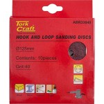 Tork Craft Sanding Disc Hook & Loop 125mm 40 Grit with Holes 10/Pk Tork Craft Sanding Disc Hook & Loop 125mm 40 Grit with Holes 10/Pk