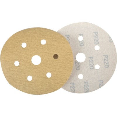 Tork Craft Gold Hook & Loop Disc (50 Pieces) 220 Grit 150mm X 6+1 Holes Tork Craft Gold Hook & Loop Disc (50 Pieces) 220 Grit 150mm X 6+1 Holes