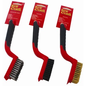 Tork Craft Soft Grip Wide Brush Set Brass Stainless Nylon In Blister Tcw Tork Craft Soft Grip Wide Brush Set Brass Stainless Nylon In Blister Tcw